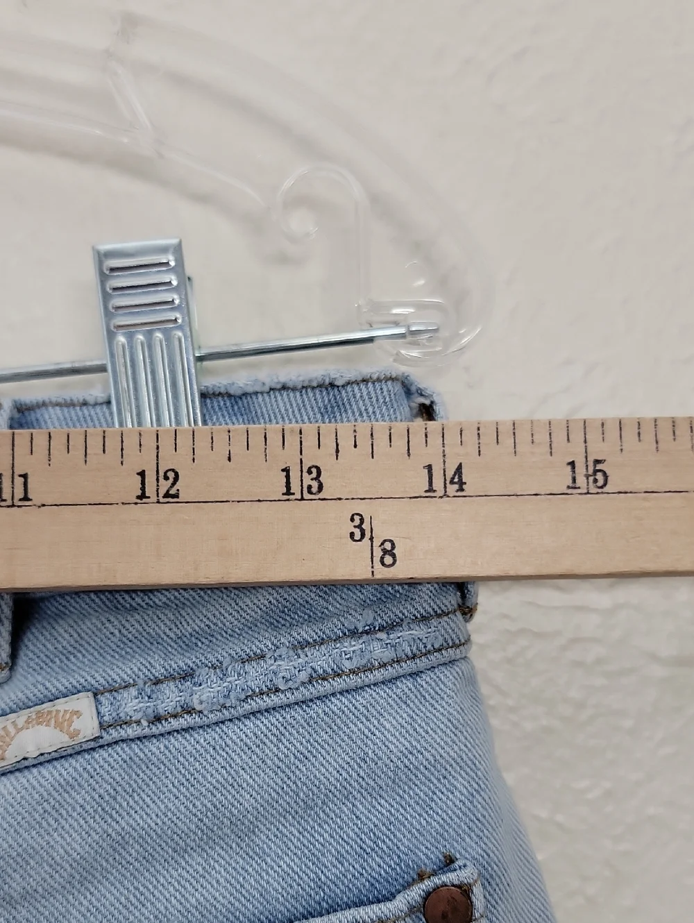 Wrangler X billabong Patchwork Light Blue Denim Jeans 28 - Picture 6 of 8